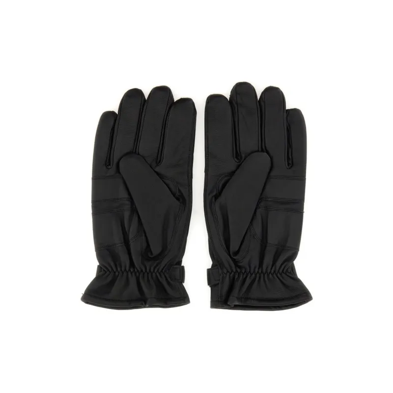 BARBOUR Burnished Leather Gloves-1