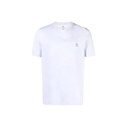 Brunello Cucinelli T Shirts Men Light Gray