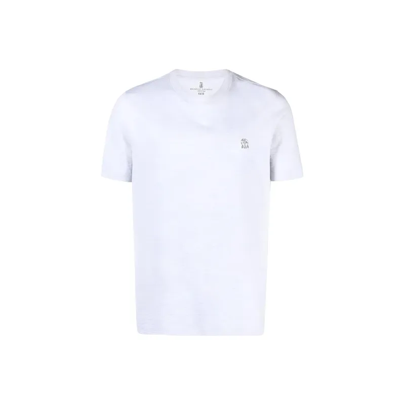 Brunello Cucinelli T Shirts Men Light Gray-0