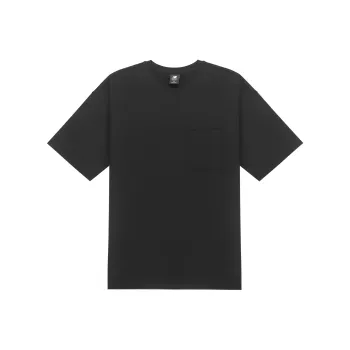 New Balance Drop Shoulder Sleeve T Shirt Unisex Black