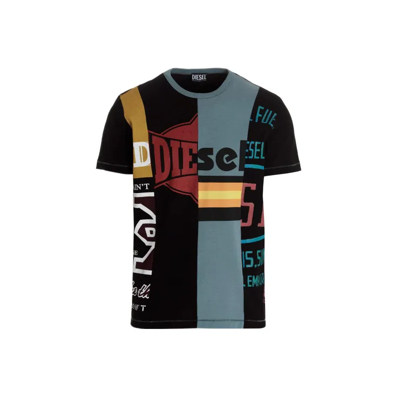 DIESEL T-Shirts Men Black-0