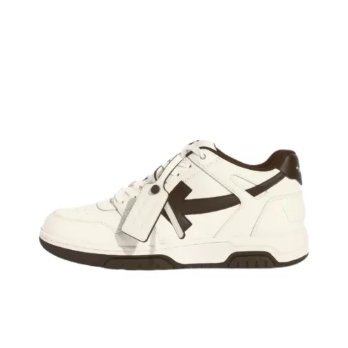 OFF WHITE Out Of Office Low Top Skateboard Shoes Men's White