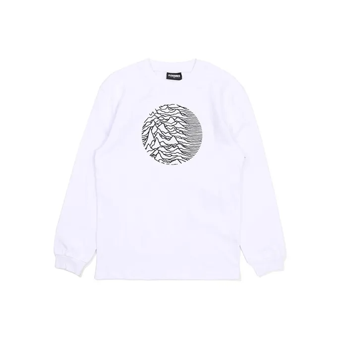 PLEASURES Joy Division Straight Long-Sleeved T-Shirt Unisex White-0