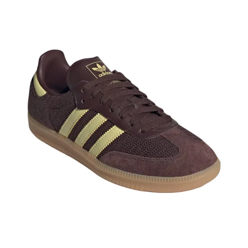 Adidas Samba Og Shadow Brown Powder Yellow Women's-1
