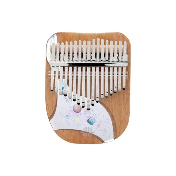 Hluru Starry River Series Sparkling Planet Resin Craft Kalimba 17 Tone/21 Tone Curved Plate Style Thumb Piano