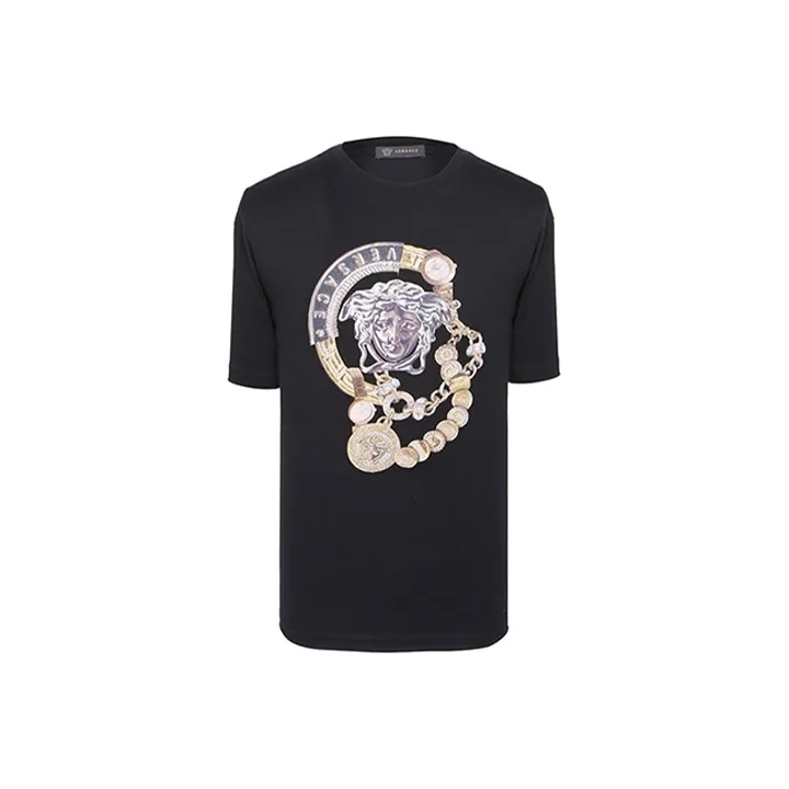 VERSACE T Shirts Men Black-0