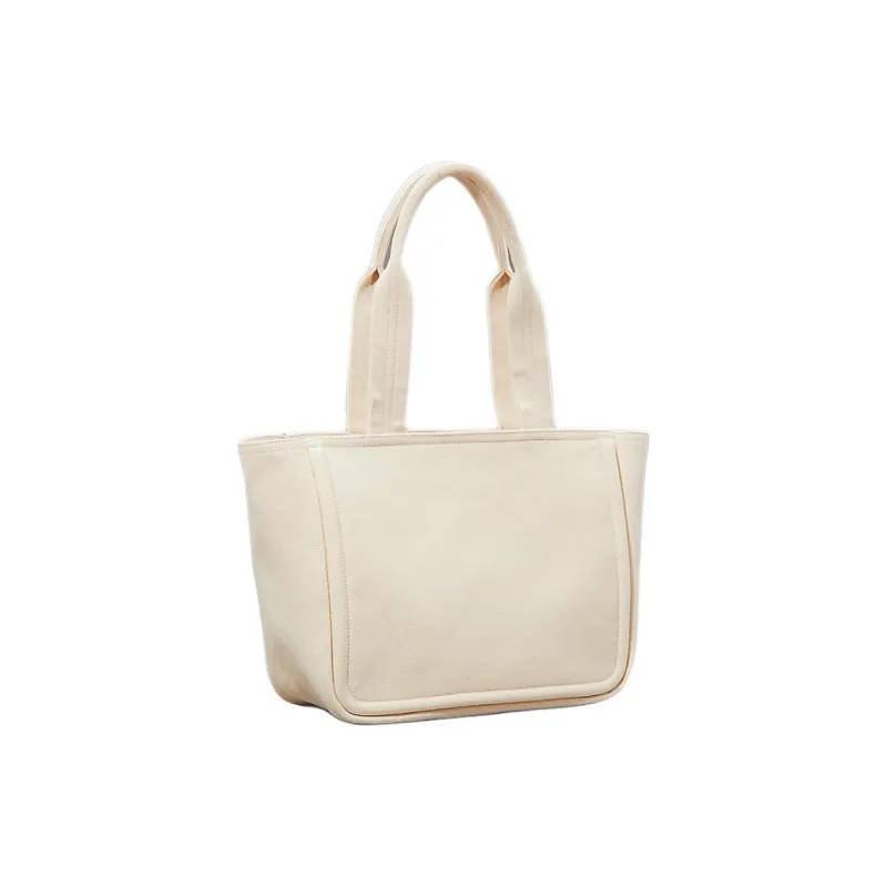 CALVIN KLEIN Cotton Tote Bag Shopping Bag Handbag Women's White-1