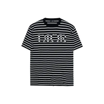 DIOR Quarterly New Products T Shirts Men Marine Blue