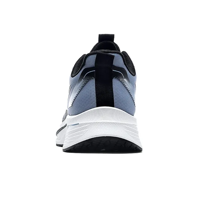WARRIOR Running Shoes Men Low Top White Black Blue Gray-3