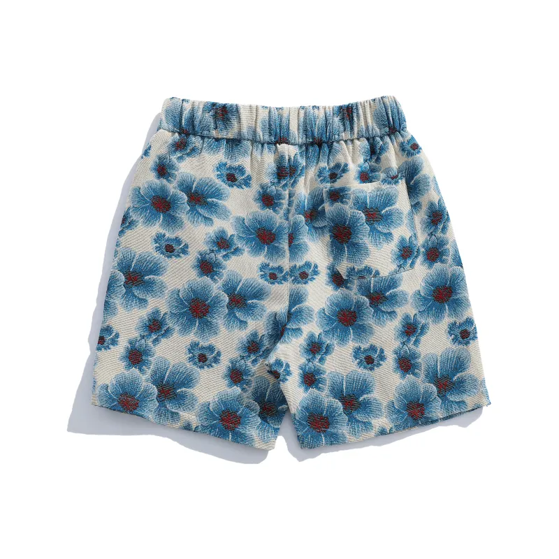 T IRA Casual Shorts Unisex Bali Blue-1