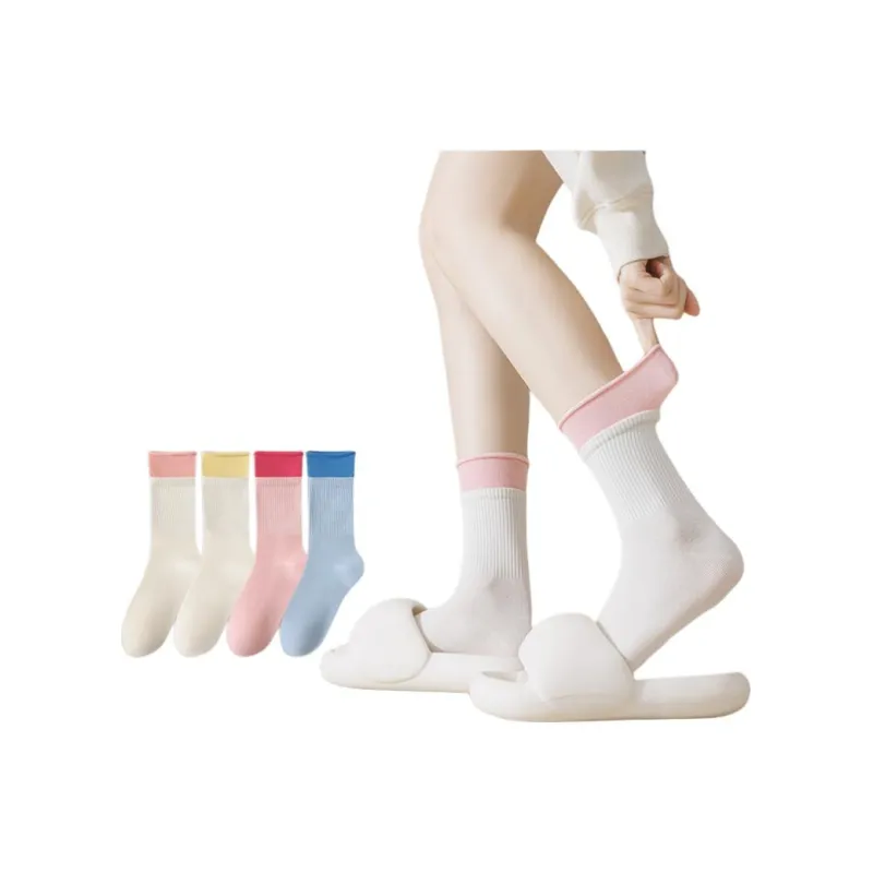 Temooues Mid Calf Socks Women's 4 Pack-3