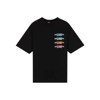 WE11DONE T Shirts Unisex Black