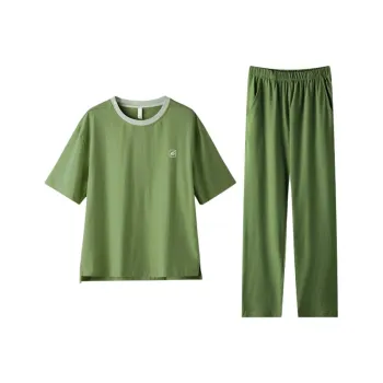 ZAO FU NIAO Pajama Set Women's Olive Green