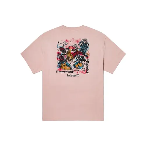 Timberland Drop Shoulder Sleeve T-Shirt Unisex Light Pink