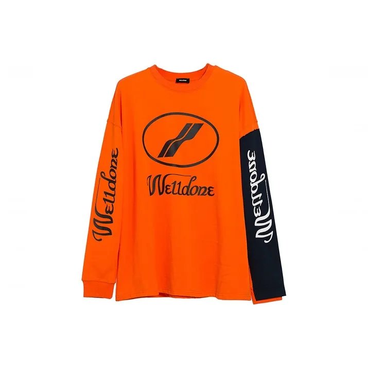 WE11DONE T Shirts Unisex Orange-0
