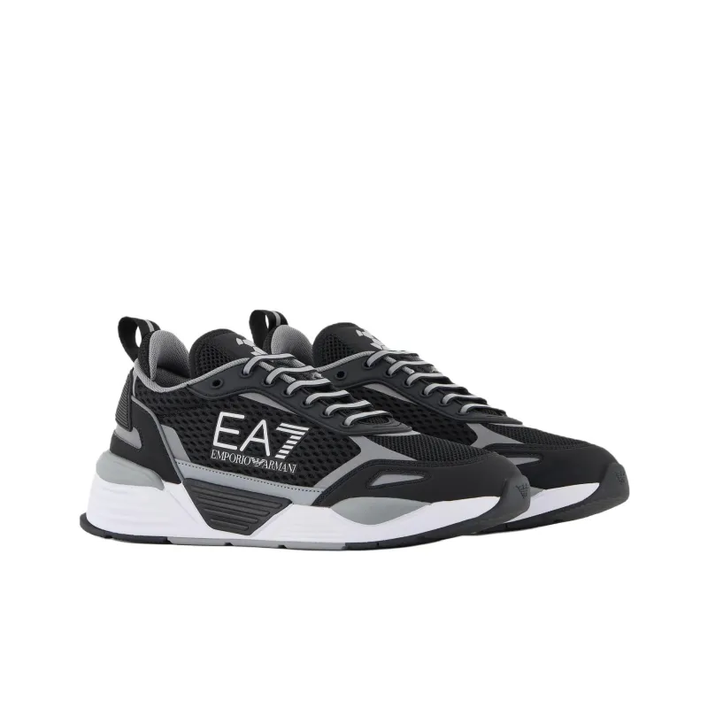 EMPORIO ARMANI EA7 Ace Low Top Casual Shoes Unisex Black-2