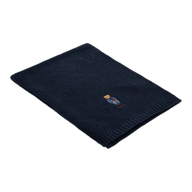 Polo Ralph Lauren Acrylic Wool Recycled Nylon Knit Scarves Men's Dark Blue-2