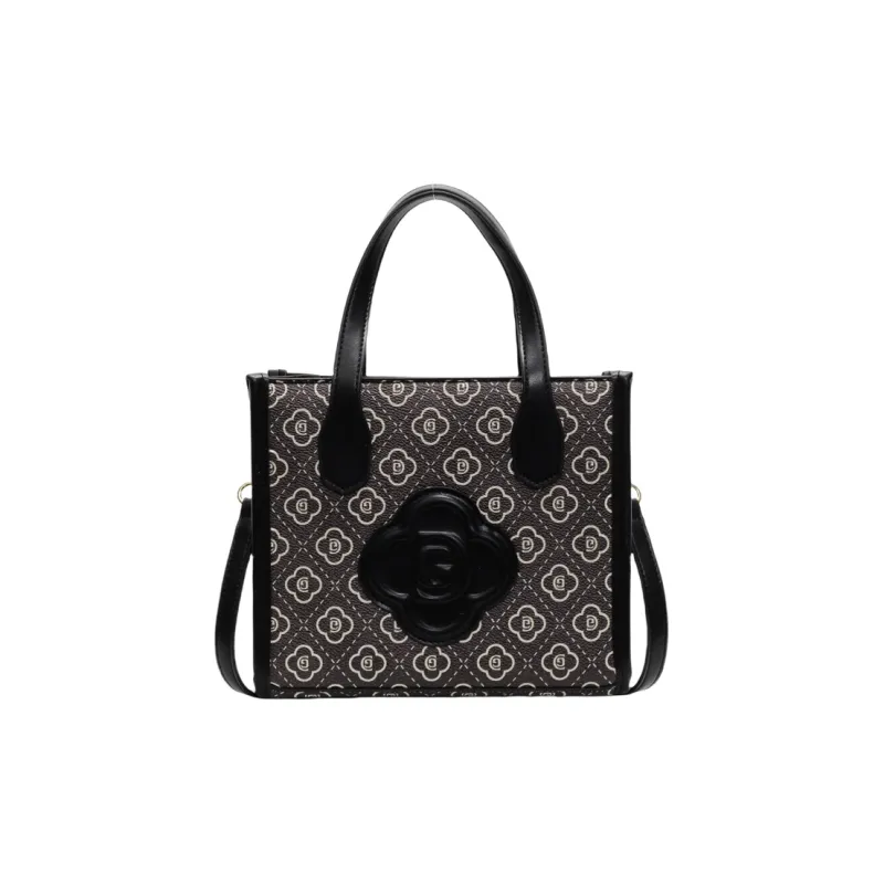 Yalu PU Shoulder Bag, Crossbody Bag, Handbag Regular Women's Black/Pink/Burgundy-1