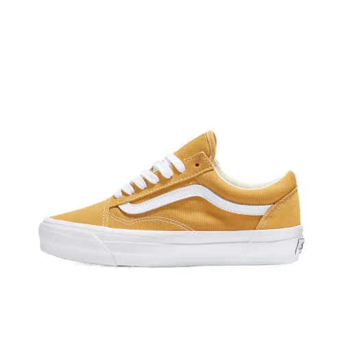 Vans Premium Old Skool Low Top Skateboard Shoes Unisex Yellow