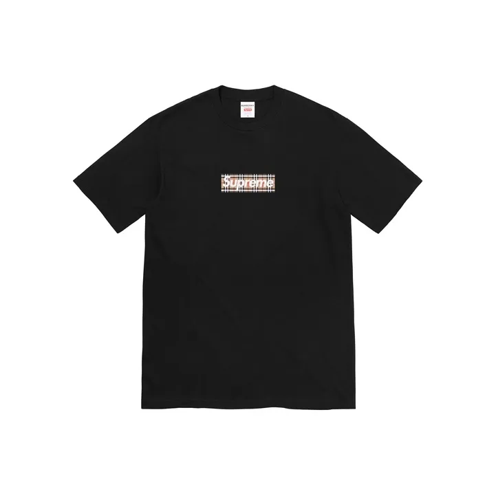 Supreme Burberry Box Logo Tee-0