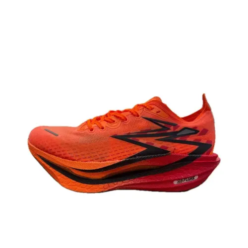 361° Flame 4 Abrasion Resistant Slip Resistant Low Top Casual Running Shoes Men's Orange Red