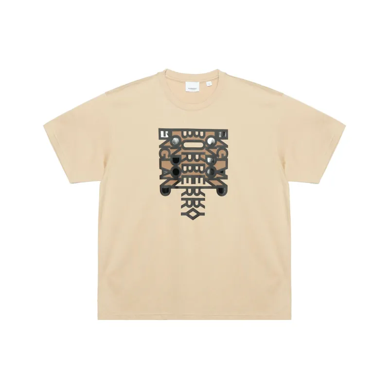 Burberry Logo Print Oversized T Shirt-0