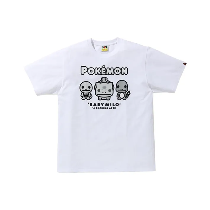 Pokemon X A BATHING APE Bape T Shirts Unisex-2