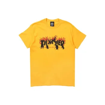 Thrasher T Shirt US Version Unisex Gold