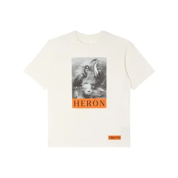 HERON PRESTON Herons Sketch Oversized T Shirt