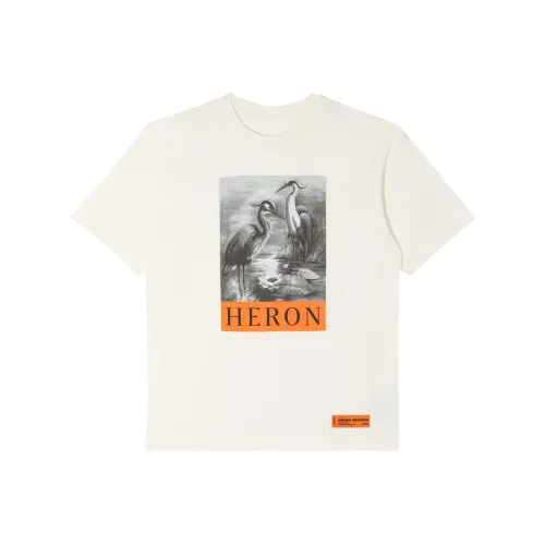 HERON PRESTON Herons Sketch Oversized T Shirt