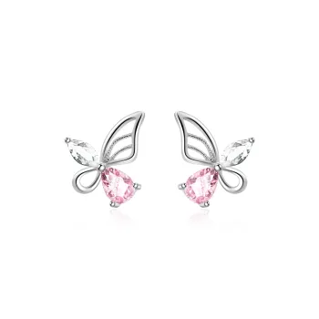 Branded Jewelry S925 Silver Stud Earrings Women's