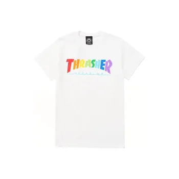 Thrasher T Shirt US Version Unisex White