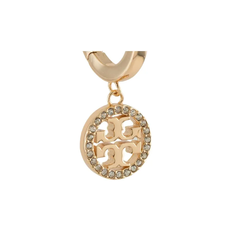 TORY BURCH Miller Logo Charm Earrings-4
