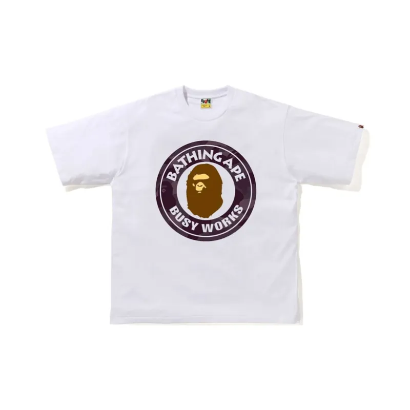 A BATHING APE Color Camo Busy Works Relaxed Fit Tee-4