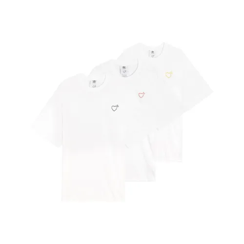 Adidas Originals x HUMAN MADE T Monogram shirt Men's 3 Pack White