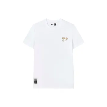 FILA x FANGAOLIANMINGXILIE Set in Sleeve T Shirt Men's Standard White