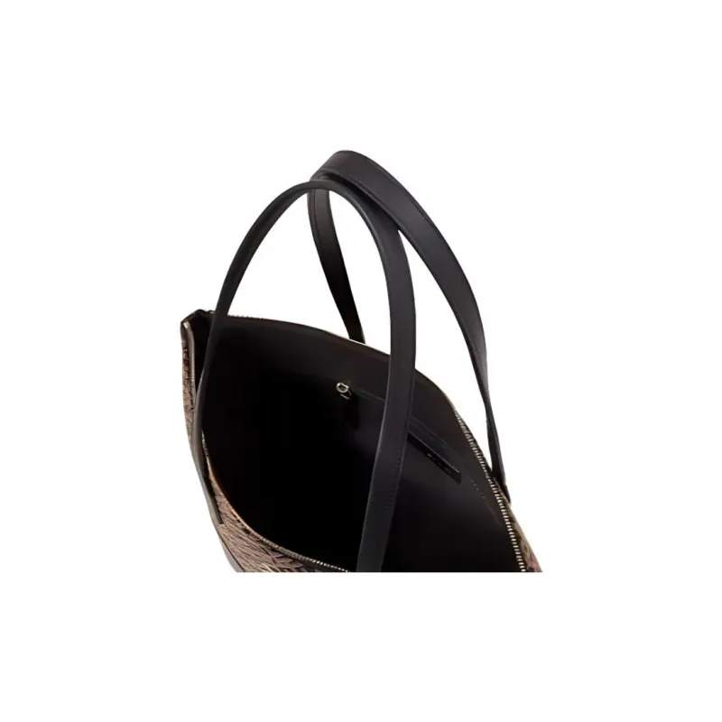 Tommy Hilfiger Polyester Tote Bag Shopping Bag Handbag Regular Women's Black-4