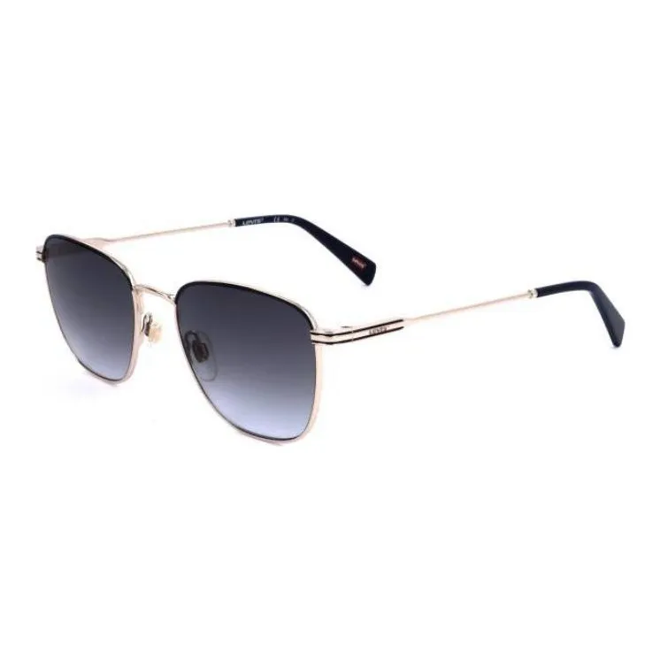 Levi's Stainless Steel Square Sunglasses Unisex Gold-0