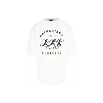 Balenciaga T Shirt Regular Fit Men's White
