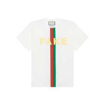 GUCCI Fake/Not Print T shirt