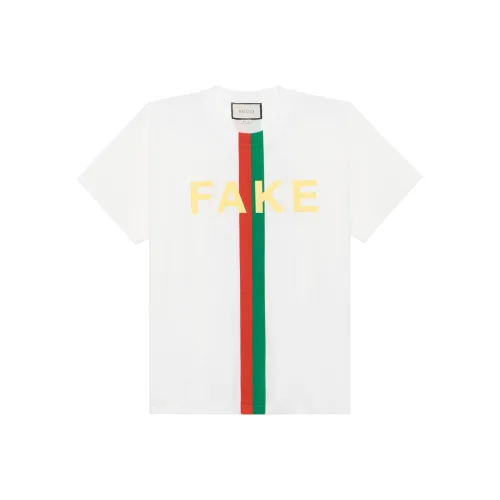 GUCCI Fake/Not Print T shirt