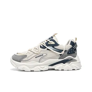 WARRIOR Chunky Sneakers Men Low Top Gray