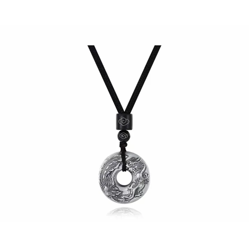 CHINA GOLD S999 Fine Silver Necklaces Unisex-0
