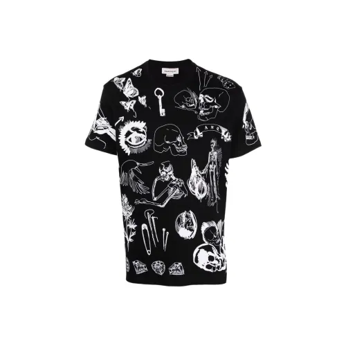 Alexander McQueen T Shirts Men Black