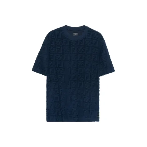 FENDI SS22 Regular T Shirt Men's Blue