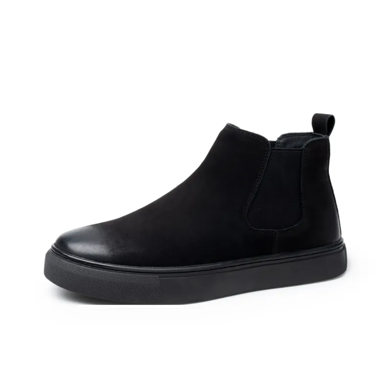 FED Chelsea Boots Men Black/Black White/Khaki-1