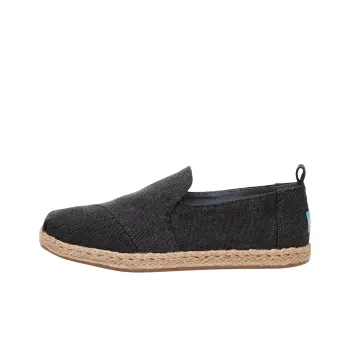 Toms Alpargatas Casual Single Shoes Women's Black