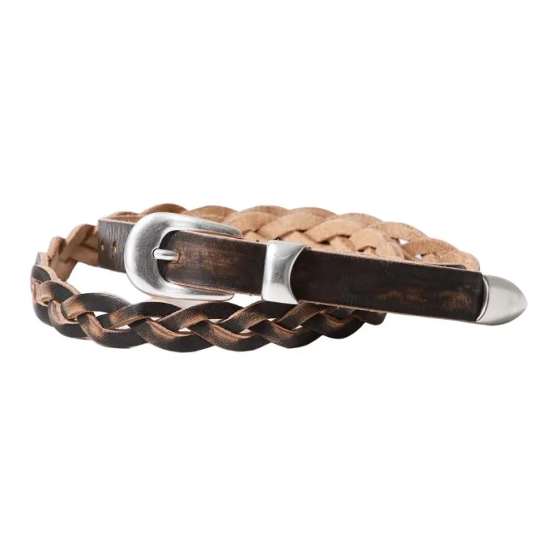 OUR LEGACY Distressed Leather Belt-1
