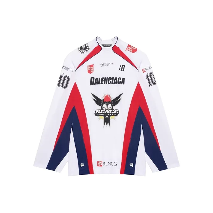 Balenciaga Long Sleeve Hockey T Shirt-0