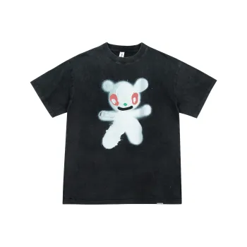 JUST VIBE Straight T Shirt Unisex Black